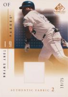 2001 SP Game-Used Authentic Fabric #N-TGw Tony Gwynn Gold Baseball Card