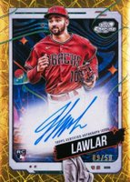 2024 Topps Chrome Cosmic Cosmic Chrome Autographs #JLA Jordan Lawlar Gold Interstellar Refractor Baseball Card