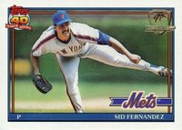 1991 Topps Desert Shield #230 Sid Fernandez Baseball Card