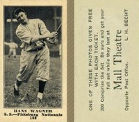 1916 Mall Theatre #182 Hans Wagner Baseball Card