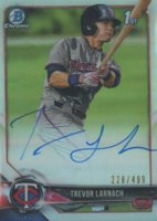 2018 Bowman Draft Chrome Draft Picks Autographs #CDATL Trevor Larnach Refractor Baseball Card