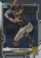 2021 Bowman Draft #BDC119 Jackson Merrill Chrome Baseball Card