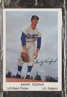 1960 Bell Brand Dodgers # Sandy Koufax Cello Pack Baseball Card