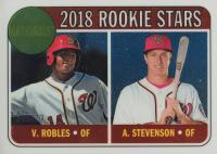 2018 Topps Heritage  #284 Andrew Stevenson/Victor Robles Chrome Baseball Card