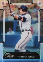 2024 Panini Three and Two #100 Chipper Jones Holo Silver Baseball Card