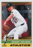 2025 Topps Heritage #40 Grant Holman Chrome Baseball Card