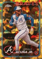 2024 Topps Chrome Sapphire #1 Ronald Acuna Jr. Gold Baseball Card