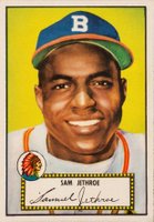 1952 Topps #27 Sam Jethroe Red Back Baseball Card