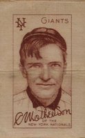 1910 White Silks # Christy Mathewson Baseball Card