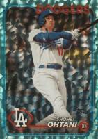 2024 Topps #500 Shohei Ohtani Aqua Foil Baseball Card