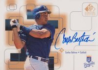 1999 SP Signature Autographs #CBe Carlos Beltran Baseball Card