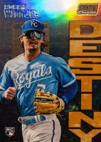 2022 Topps Stadium Club Chrome Dynasty and Destiny #7B Bobby Witt Jr. Gold Refractor Baseball Card