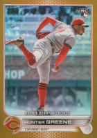 2022 Topps Update #US267 Hunter Greene Gold Foil Baseball Card