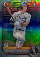 2022 Bowman 1st Edition #BPPF71 Colson Montgomery Sky Blue Foil Baseball Card