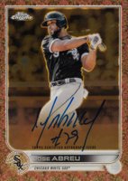 2022 Topps Gilded Collection Topps Chrome Gold Etch Autographs #ABR Jose Abreu Rose Gold Baseball Card