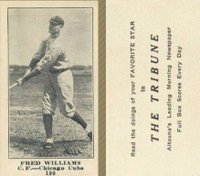 1916 Altoona Tribune #190 Fred Williams Baseball Card