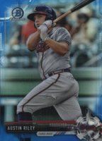 2017 Bowman Chrome Prospects #BCP161 Austin Riley Blue Refractor Baseball Card
