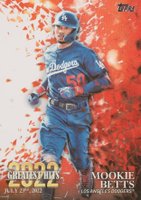 2023 Topps 2022 Greatest Hits #22GH4 Mookie Betts Baseball Card