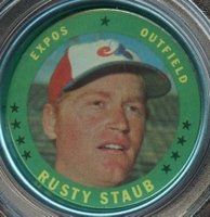 1971 Topps Coins #111 Rusty Staub Baseball Card