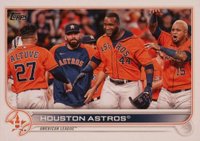 2022 Topps #136 Houston Astros Baseball Card