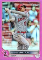 2022 Topps Chrome #1 Shohei Ohtani Pink Refractor Baseball Card