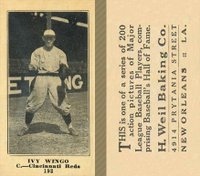 1916 Weil Baking Co. #193 Ivy Wingo Baseball Card