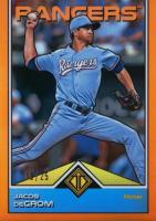 2024 Topps Transcendent Collection Transcendent Icons Chrome #25 Jacob DeGrom Orange Refractor Baseball Card