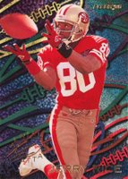 1995 Fleer Aerial Attack #4 Jerry Rice Football Card