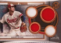 2023 Topps Museum Collection Single-Player Primary Pieces Quad Relics #SO Shohei Ohtani Copper Baseball Card