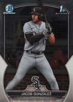 2023 Bowman Draft #BDC167 Jacob Gonzalez Chrome Baseball Card