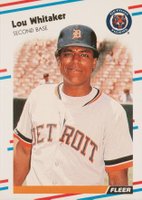 1988 Fleer #75 Lou Whitaker Baseball Card