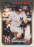 2024 Topps #60 Jasson Dominguez Rainbow Foil Baseball Card