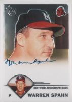 2003 Topps Retired Signature Signature Edition Autograph #TA-WS Warren Spahn Baseball Card