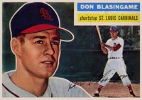 1956 Topps #309 Don Blasingame Baseball Card
