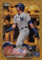 2023 Topps Gilded Collection #109 Anthony Volpe Wave Gold Etch Baseball Card