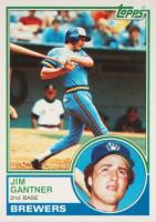 1983 Topps #88 Jim Gantner Baseball Card
