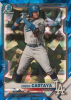 2021 Bowman Draft Chrome Sapphire Edition #BDC155 Diego Cartaya Baseball Card