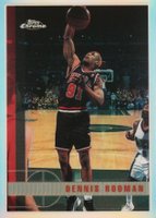 1997 Topps Chrome #106 Dennis Rodman Refractor Basketball Card