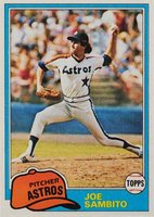 1981 Topps #385 Joe Sambito Baseball Card