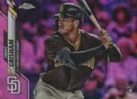 2020 Topps Chrome #101 Trent Grisham Pink Refractor Baseball Card