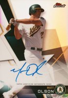2018 Finest Autographs #FA-MO Matt Olson Baseball Card