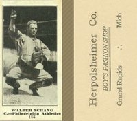 1916 Herpolsheimer Co. #155 Walter Schang Baseball Card
