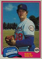 1981 Topps #548 Dave Goltz Baseball Card