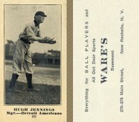 1916 Wares #90 Hugh Jennings Baseball Card