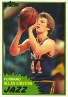 1981 Topps #102 Allan Bristow West Basketball Card