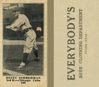 1916 Everybody's #199 Heiny Zimmerman Baseball Card