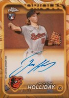2024 Topps Gilded Collection Topps Chrome Gold Autographs #CGAJH Jackson Holliday Baseball Card