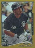 2014 Topps Chrome #199 Jose Abreu Gold Refractor Baseball Card
