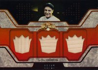 2008 Topps Triple Threads Relics #235 Lou Gehrig Sepia Baseball Card