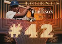 2013 Topps Triple Threads Relics Legends #JR Jackie Robinson Sepia Baseball Card